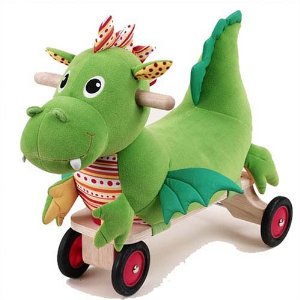 Wonderworld Wooden Puffy Dragon Sit And Ride